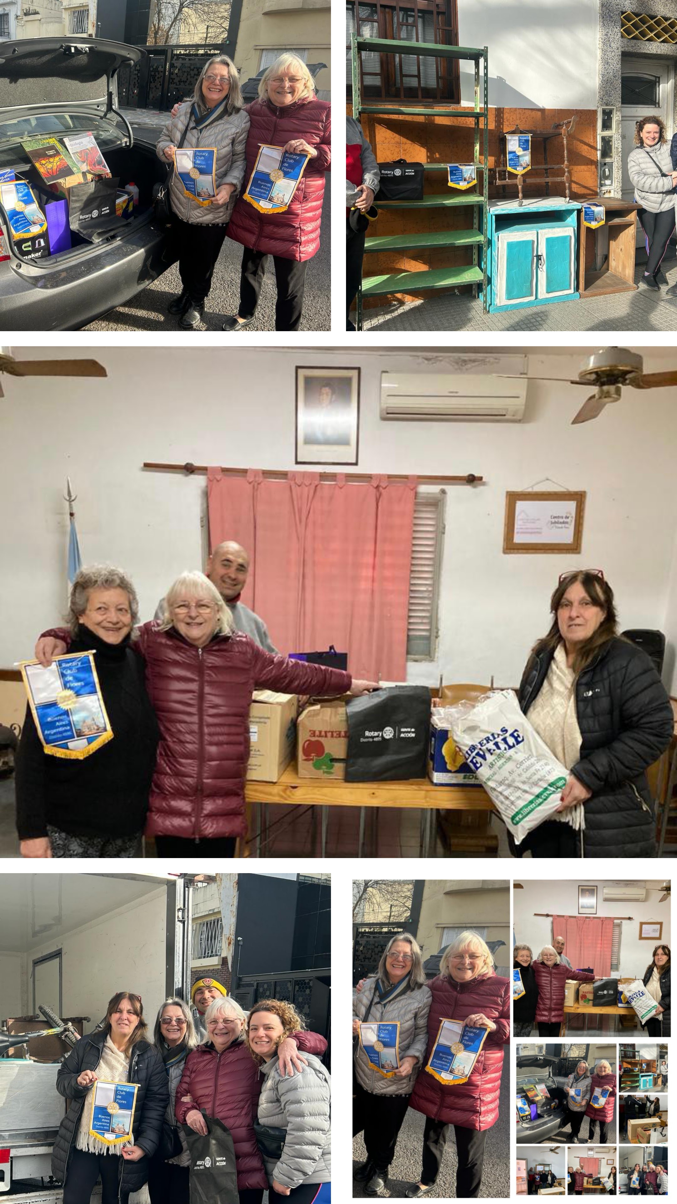 Donación de mobiliario y libros